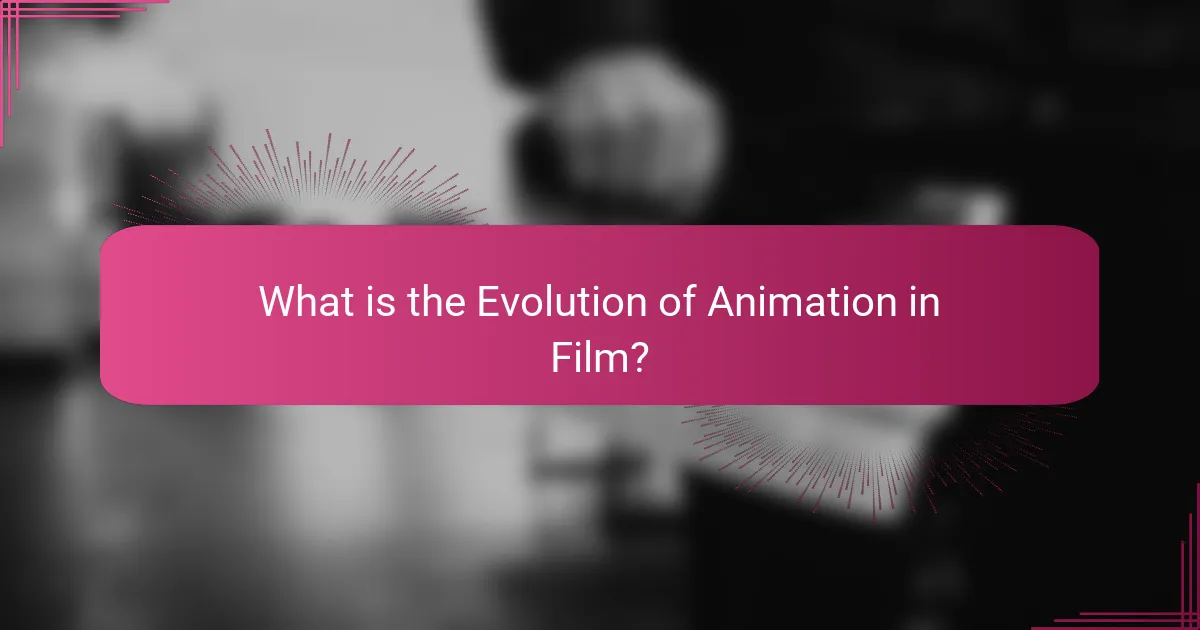 What is the Evolution of Animation in Film?