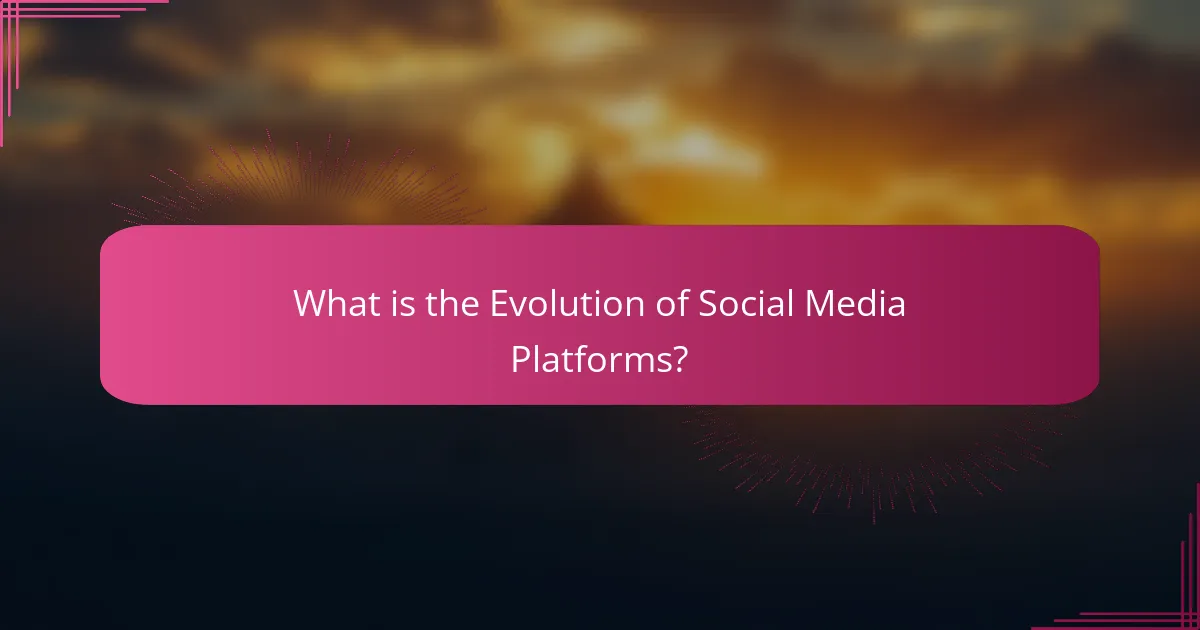 What is the Evolution of Social Media Platforms?