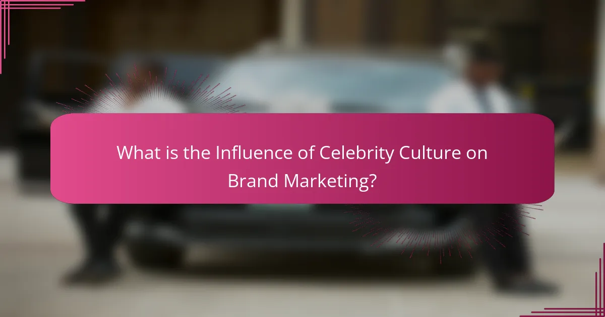 What is the Influence of Celebrity Culture on Brand Marketing?